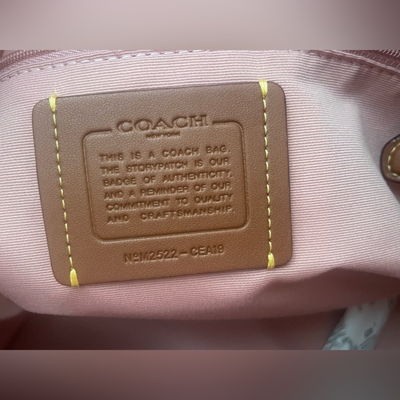 NWT Coach Rowan Large Satchel Bag In Signature in Powder Pink CEA19 - Picture 11 of 11